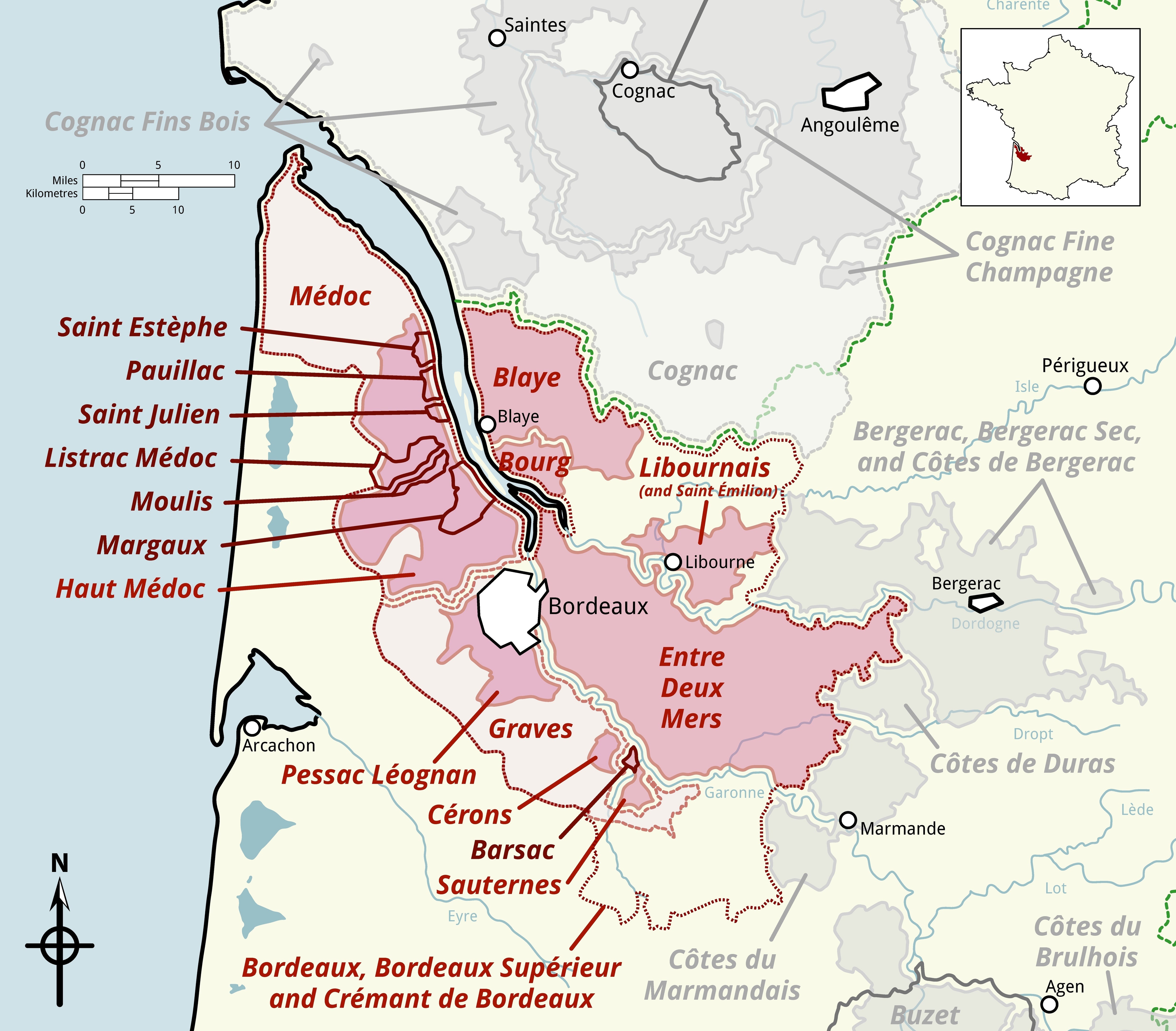 The Regions of Bordeaux Explained